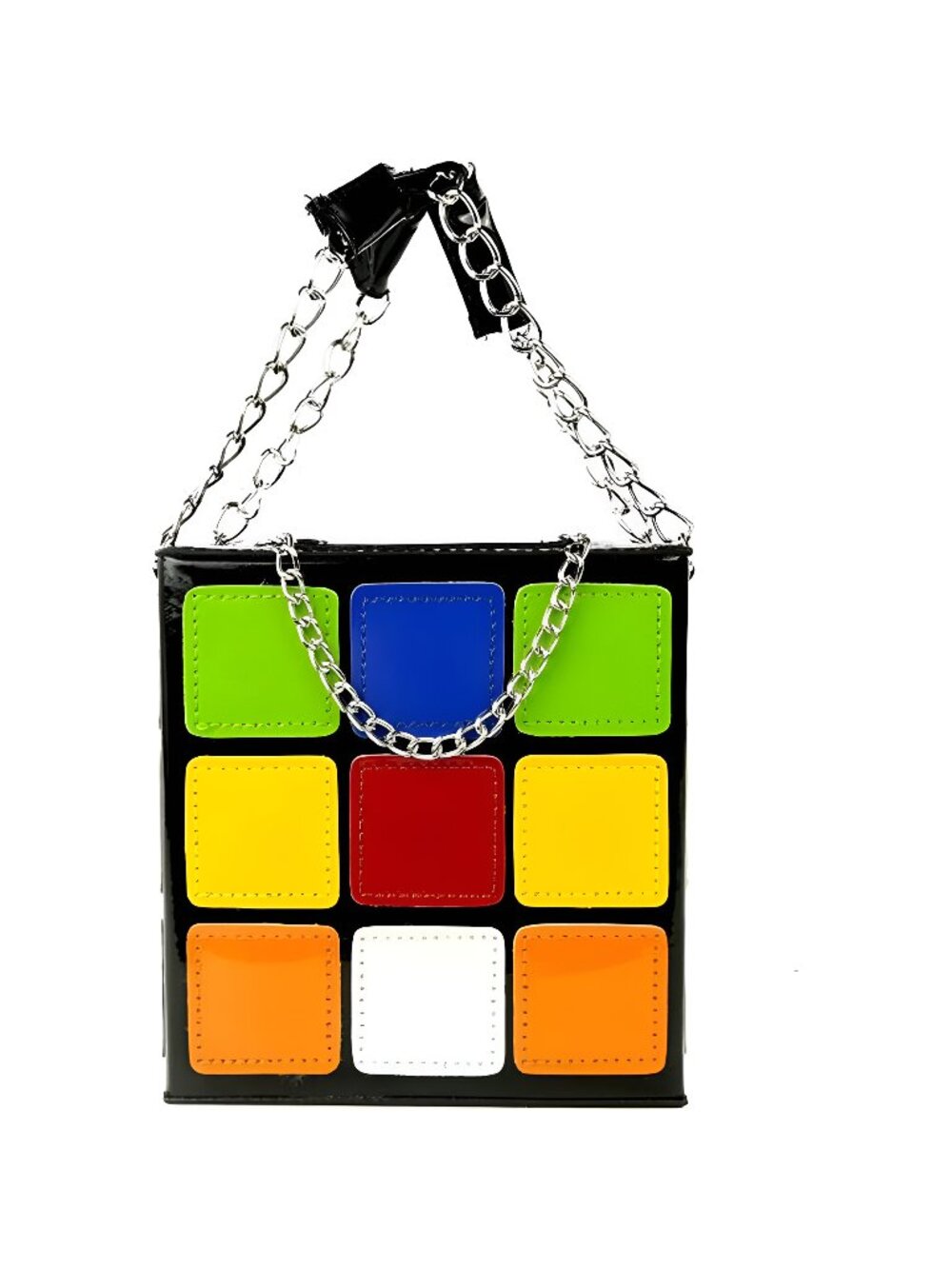 Colorful Magic Cube Handbag, Fashion Tote Purses for Women Girl